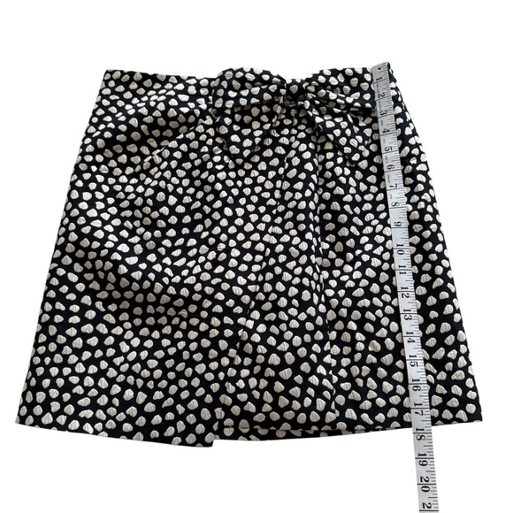 J. Crew Metallic Gold & Black Pebble Print Mini Skirt Size 8 - Picture 16 of 16